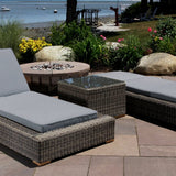 Corsica Outdoor Lounge Chair Set 2 - Sunbrella Cast Slate