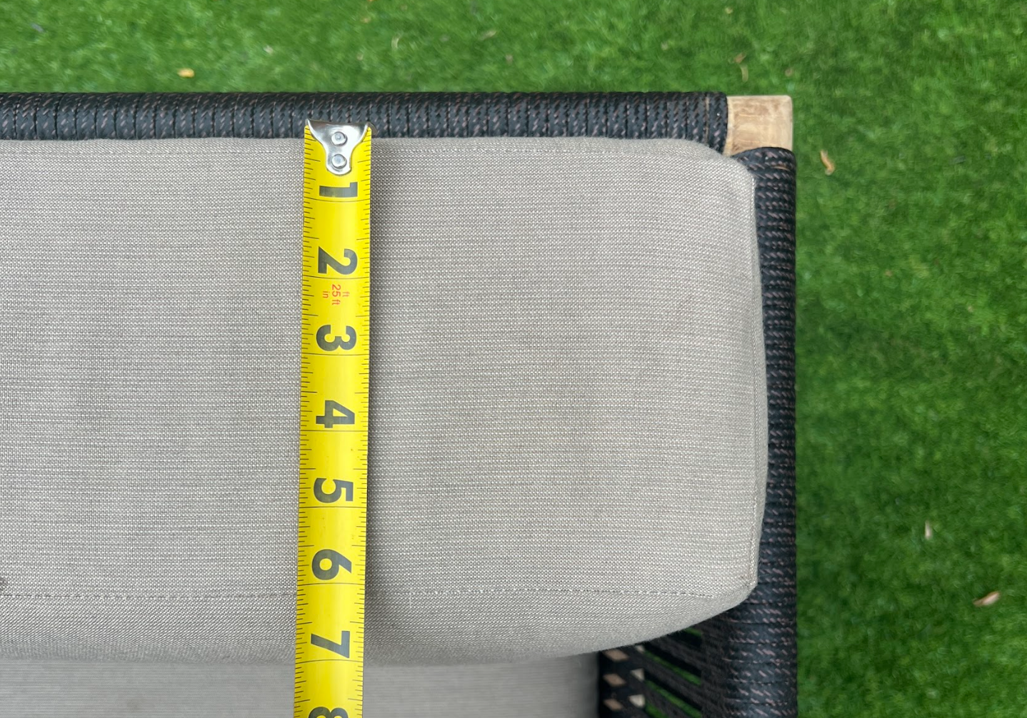 high end outdoor furniture brands use the thickest cushions