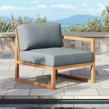 Pacific Teak Outdoor Sectional Set