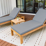Bali Teak Outdoor Lounge Chair Set