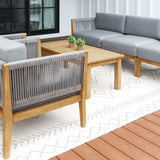 Capri Teak & Rope Outdoor Sofa Club Chair Set