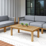 Capri Teak & Rope Outdoor Sofa & Loveseat Set