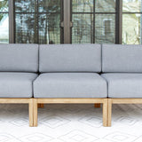 Capri Teak & Rope Outdoor Sofa