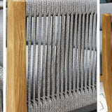 Capri Teak & Rope Outdoor Club Chair Set