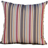 Outdoor Throw Pillow - Red Striped