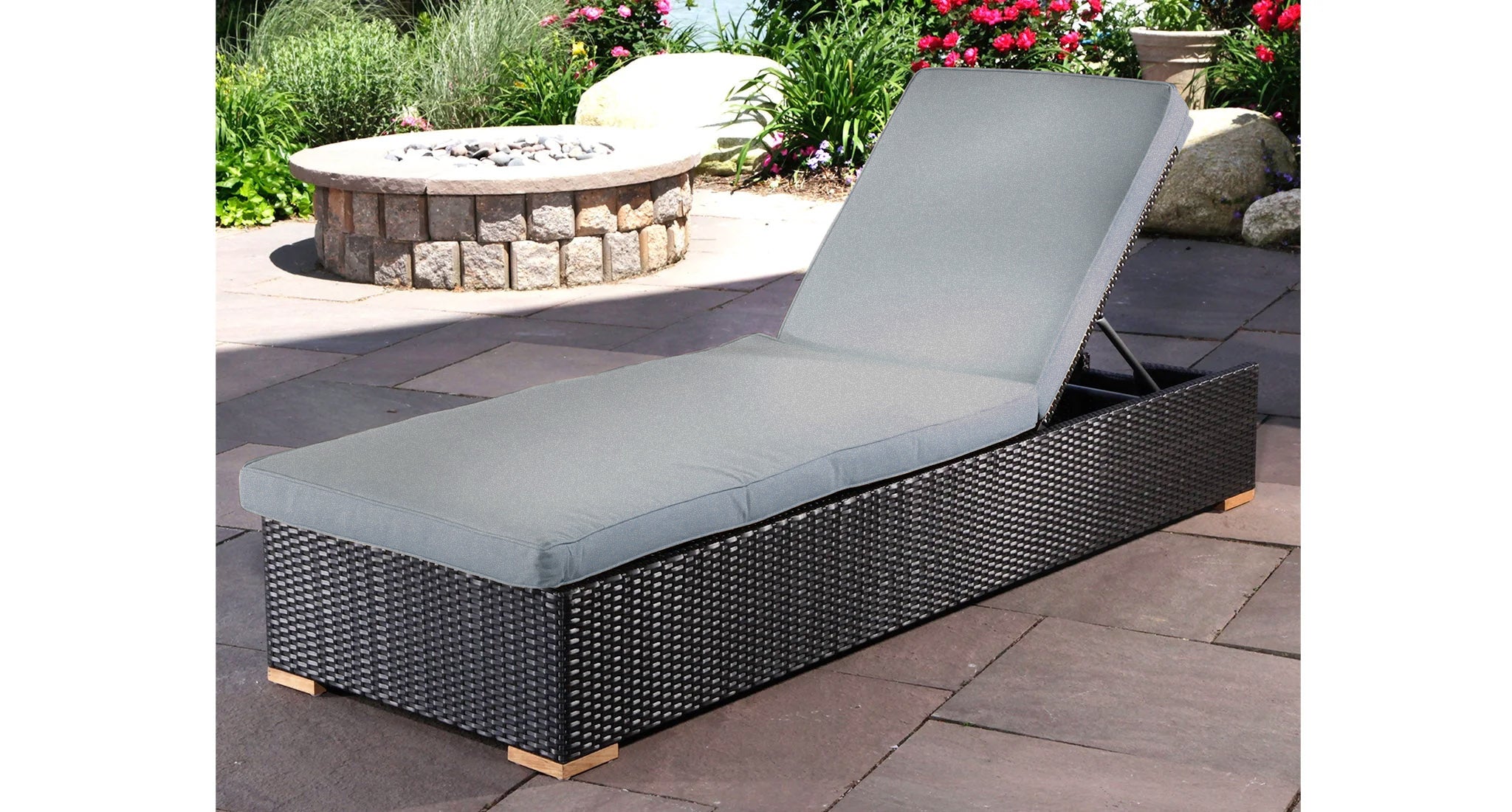 Salina lounge chair - Sunbrella Cast Slate