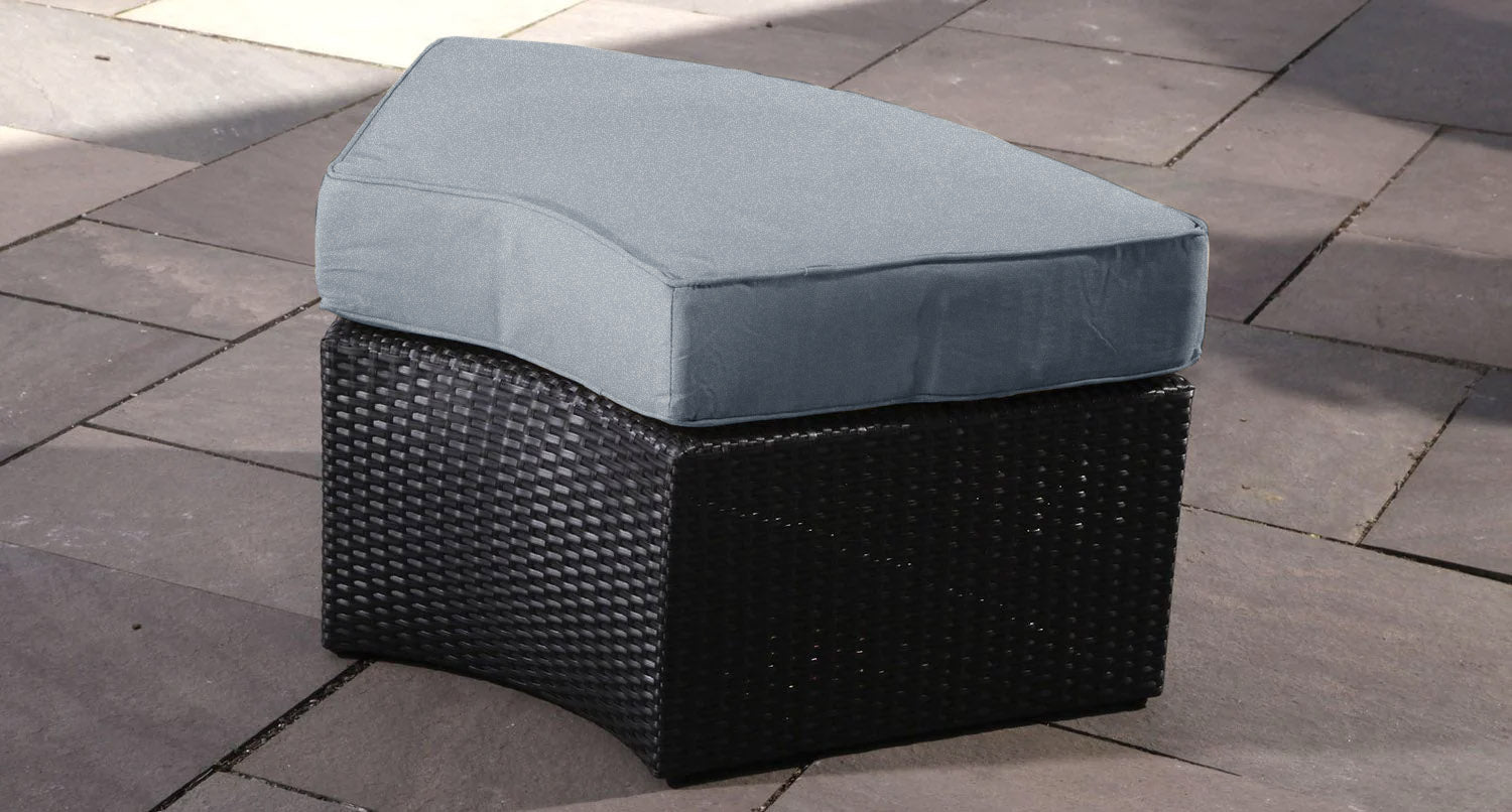 Santorini ottoman - Sunbrella Cast Slate