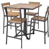 Asher outdoor 4 top bar set 