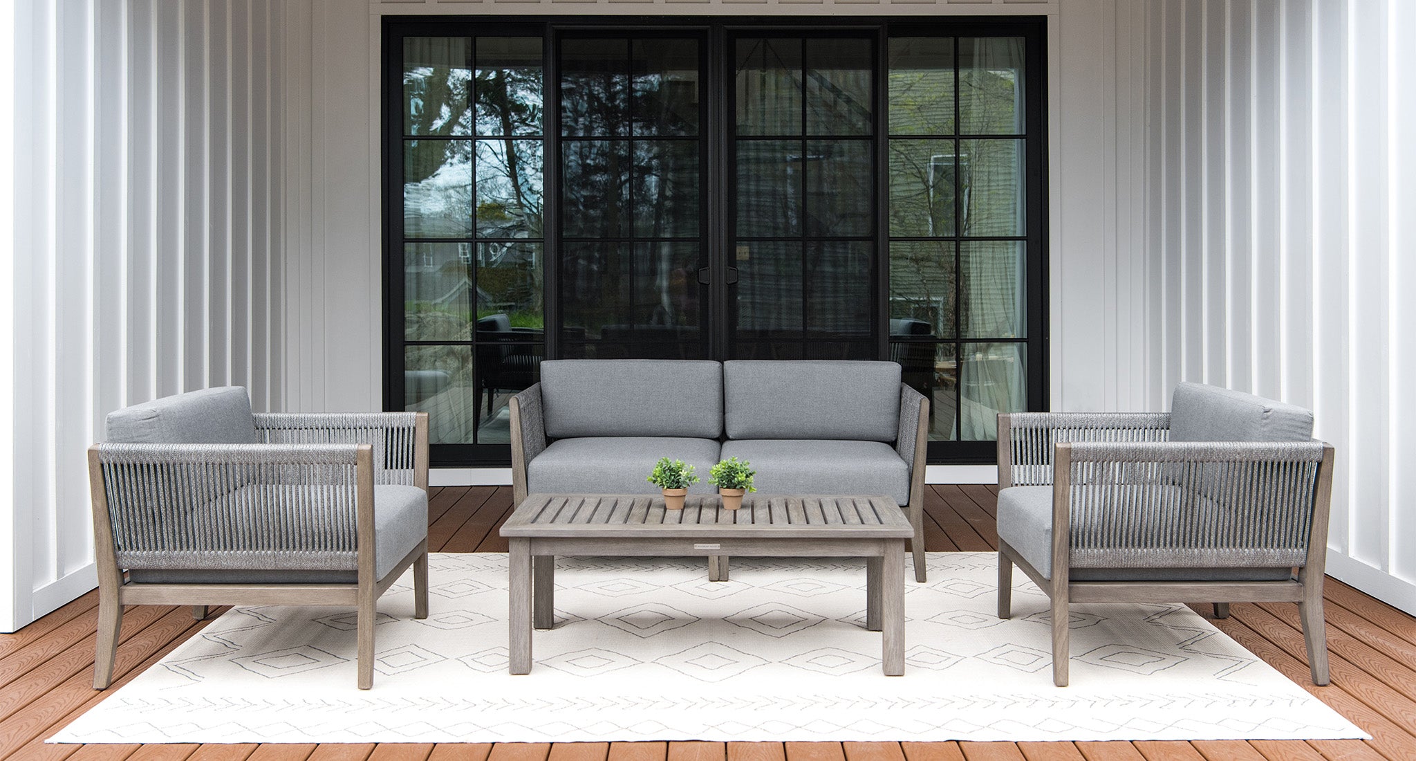 Fiji Outdoor Loveseat & Club Chair Set