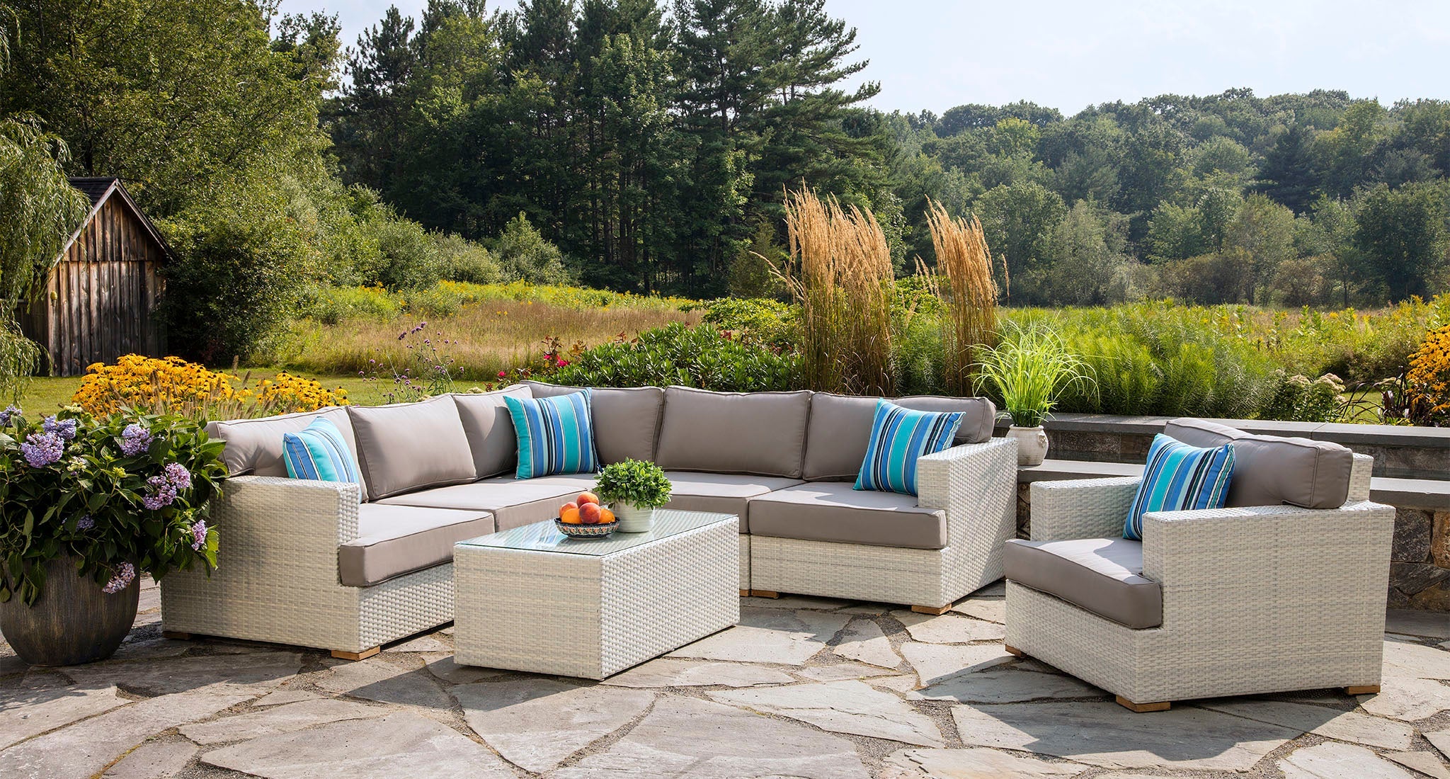 Mykonos outdoor sectional set