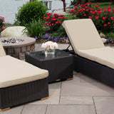 Salina lounge chair set - Sunbrella Spectrum Mushroom