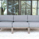 Fiji teak and rope outdoor sofa