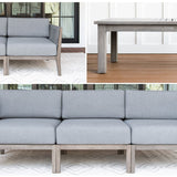 Fiji Teak & Rope Outdoor Sofa & Loveseat Set