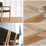 Malibu Teak & Rope Outdoor Dining Set for 8