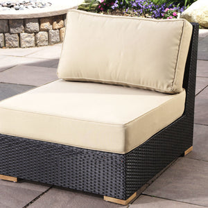 Salina armless piece - Sunbrella Spectrum Mushroom