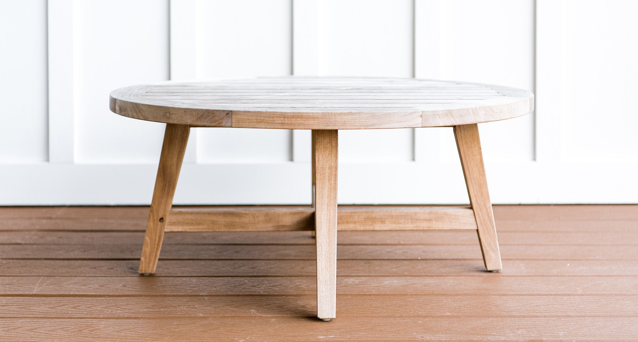 santorini teak coffee table