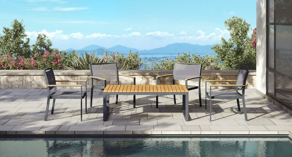Pacific Aluminum Outdoor Armchair Group