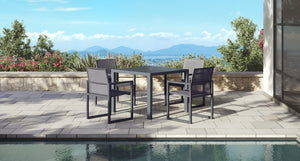Pacific Aluminum Outdoor Dining Set for 4