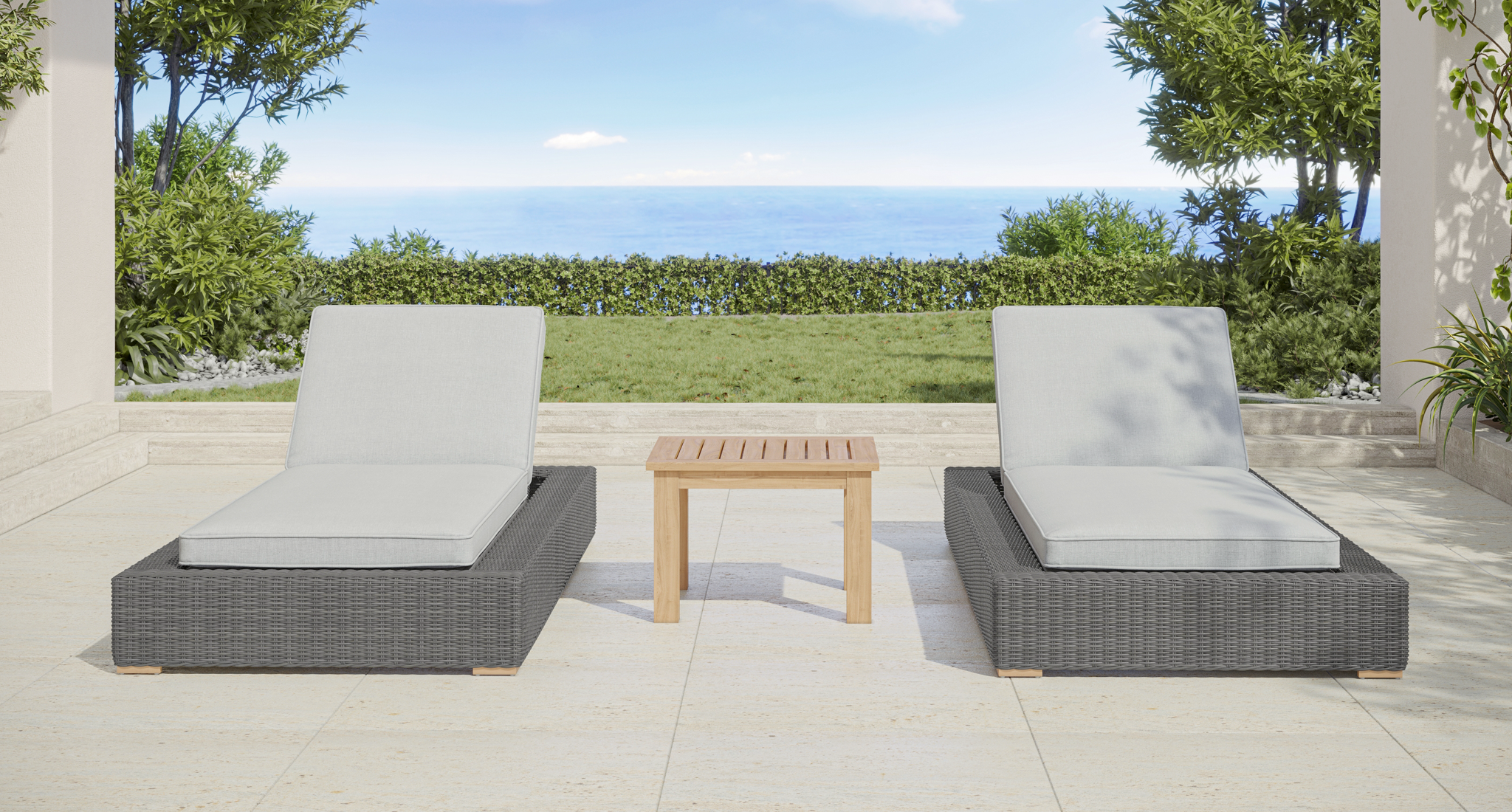 Amalfi Outdoor Lounge Chair Set