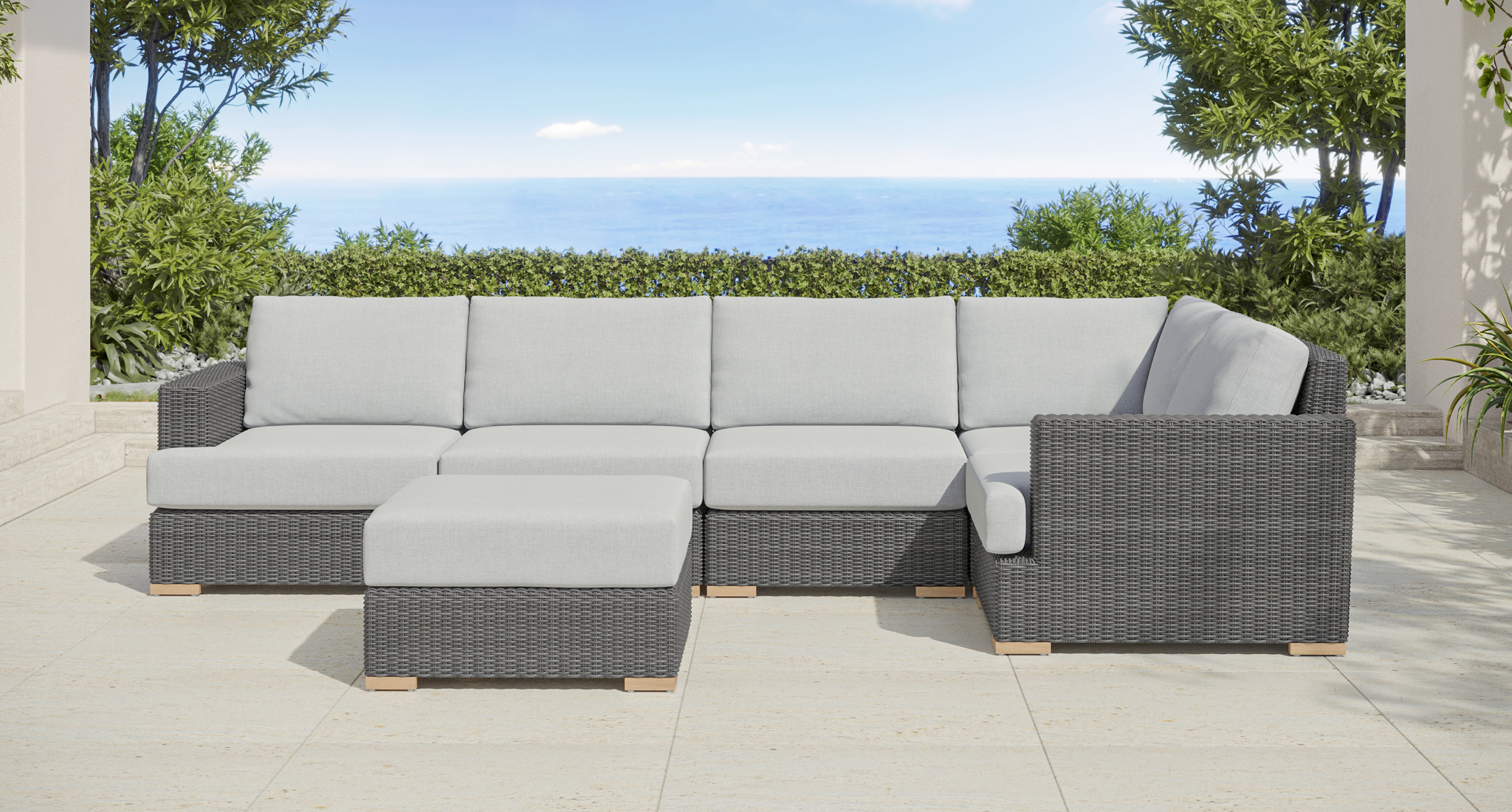 Amalfi Outdoor Sectional With Extender