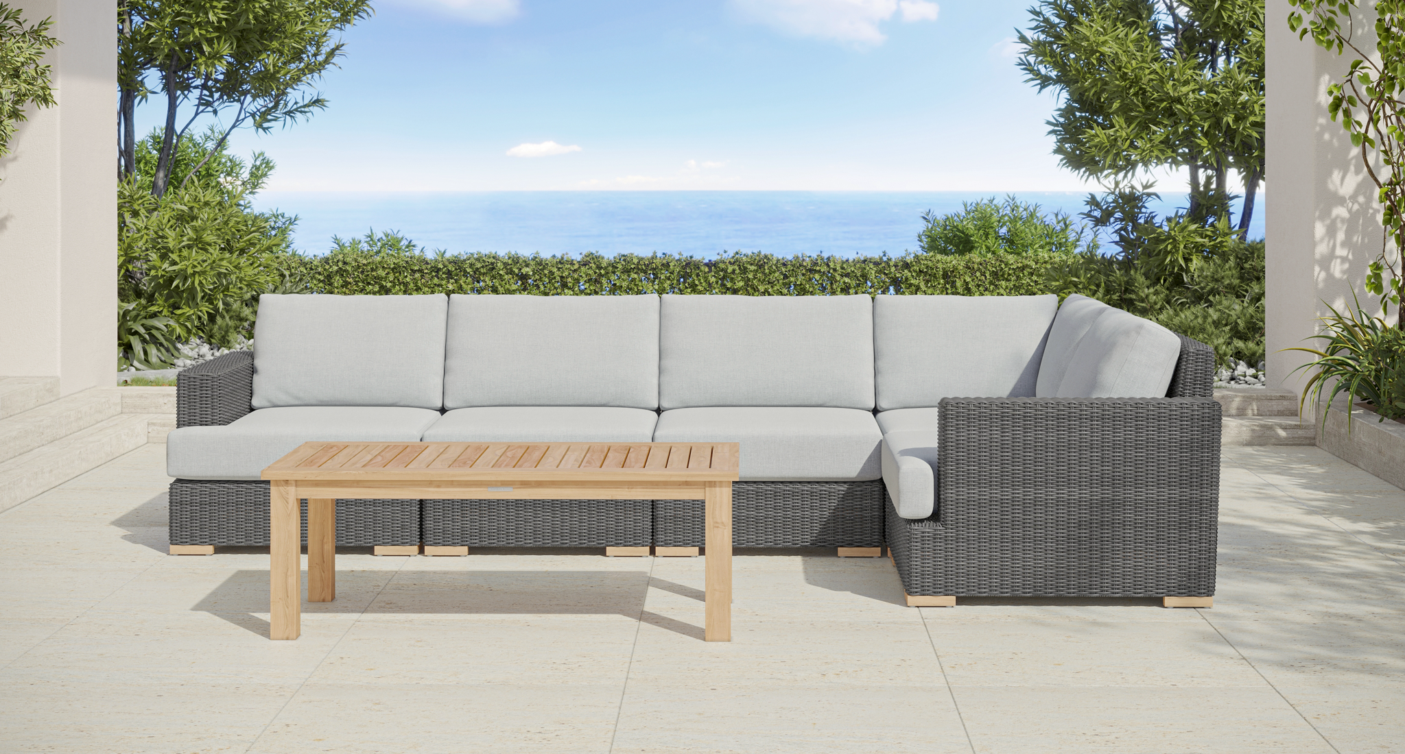 Amalfi Outdoor Sectional With Extender