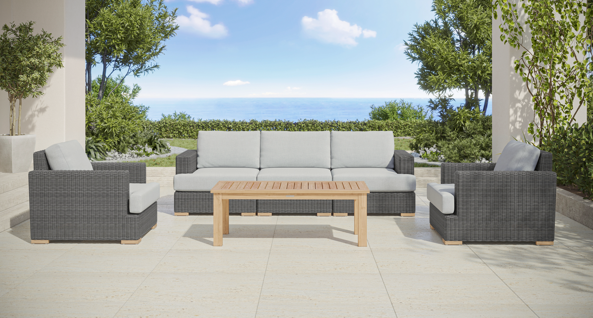 Amalfi Outdoor Sofa & Club Chair Set