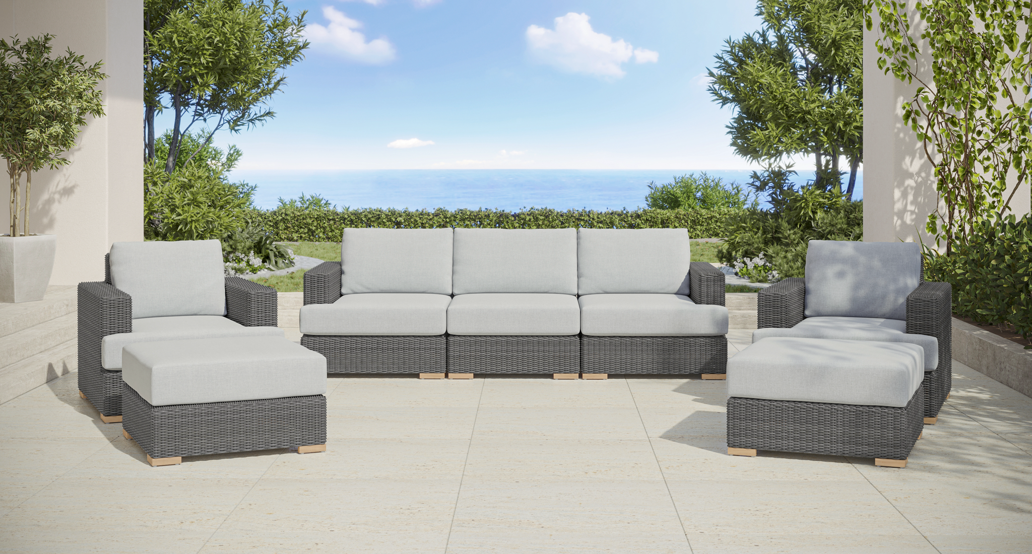 Amalfi Outdoor Sofa & Club Chair Set