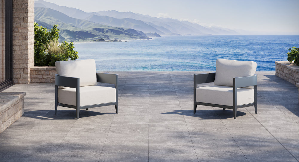 Atlantic Aluminum Outdoor Club Chair Set