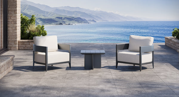 Atlantic Aluminum Outdoor Club Chair Set