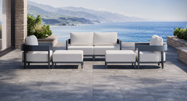 Atlantic Aluminum Outdoor Loveseat & Club Chair Set