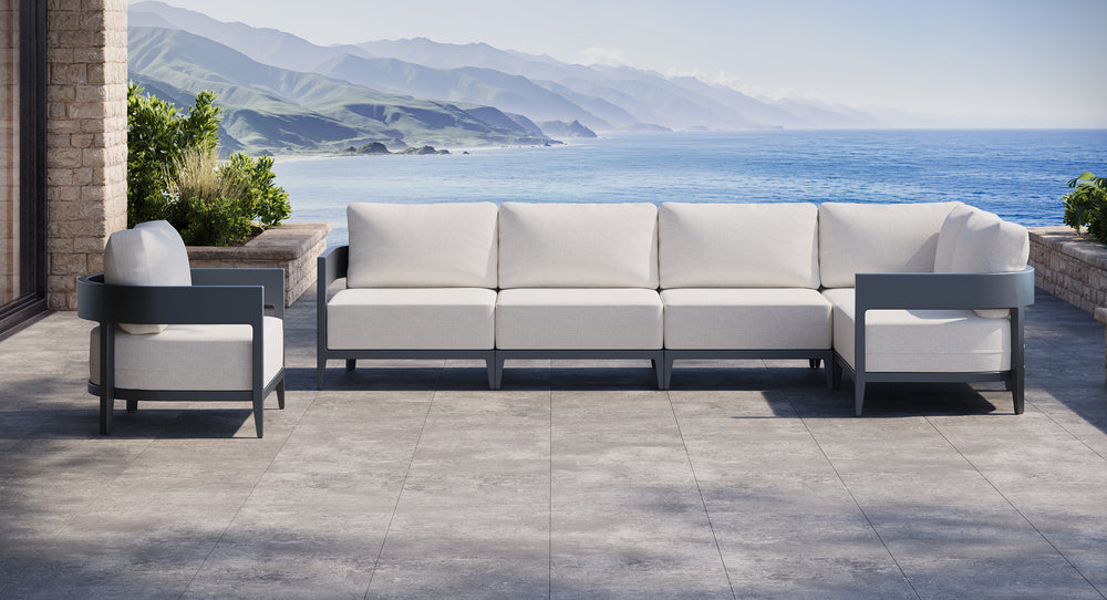 Atlantic Aluminum Outdoor Sectional Set