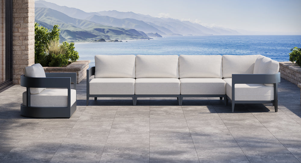 Atlantic Aluminum Outdoor Sectional Set