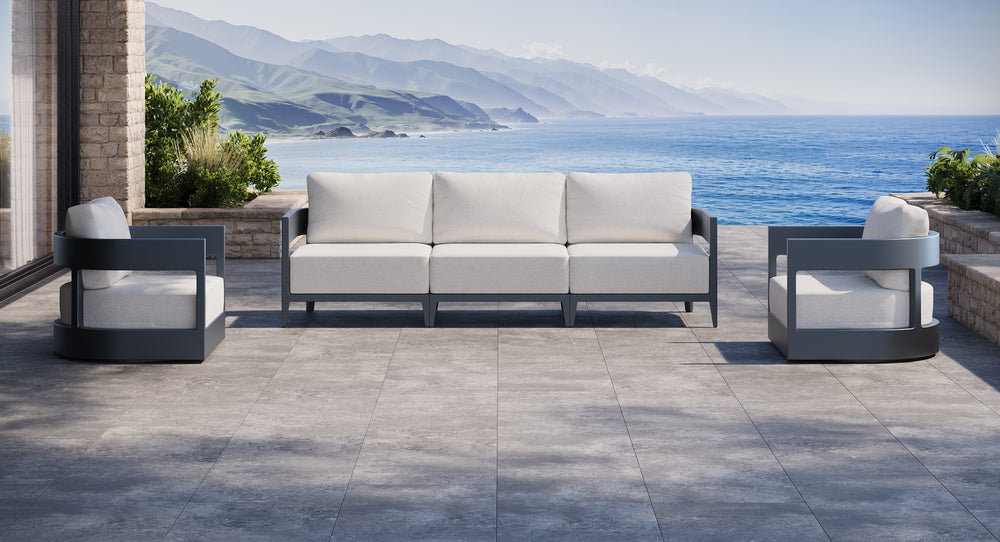 Atlantic Aluminum Outdoor Sofa & Club Chair Set