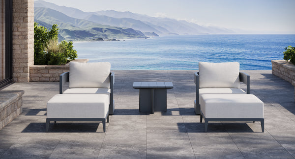 Atlantic Aluminum Outdoor Club Chair Set