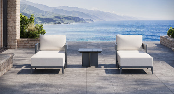 Atlantic Aluminum Outdoor Club Chair Set