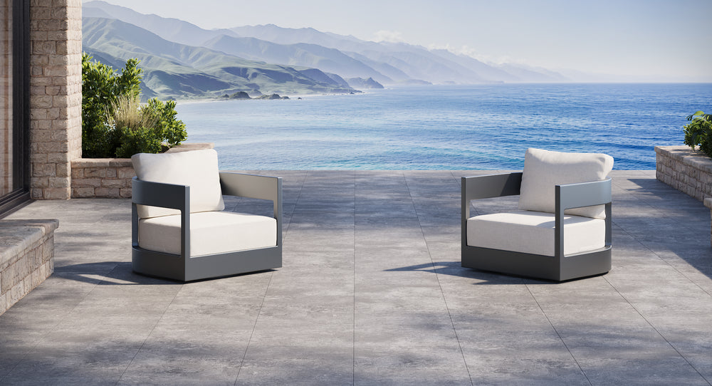 Atlantic Aluminum Outdoor Club Chair Set