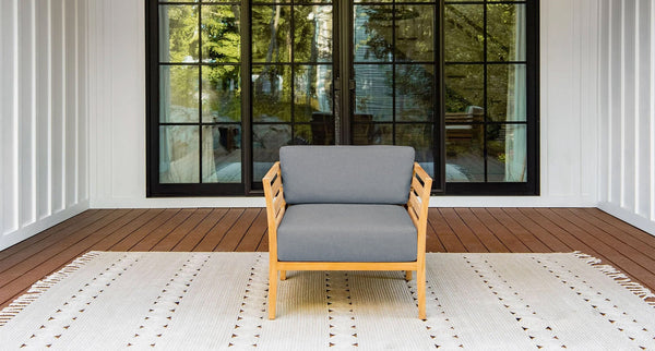 Bali outdoor club chair 2 - Sunbrella Cast Slate