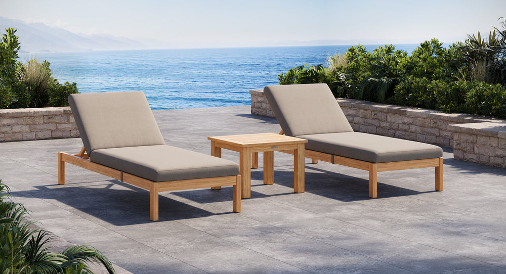 Bali Teak Outdoor Lounge Chair Set