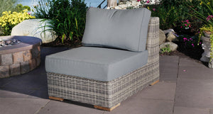 Corsica armless piece - Sunbrella Cast Slate