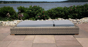 Corsica outdoor chaise lounge chair 2 - Sunbrella Cast Slate