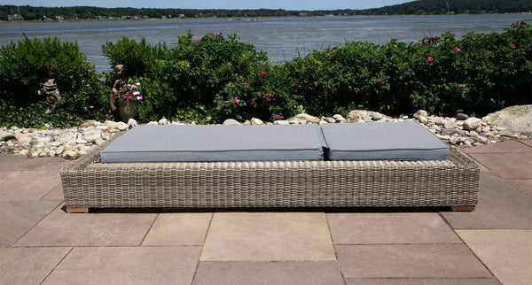 Corsica outdoor chaise lounge chair 2 - Sunbrella Cast Slate