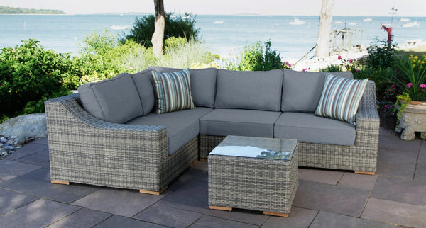 Corsica sectional - Sunbrella Cast Slate