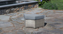 Gray santorini ottoman - Sunbrella Cast Slate