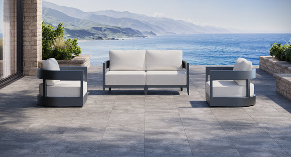 Atlantic Aluminum Outdoor Loveseat & Club Chair Set