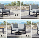 Pacific Aluminum Outdoor Sectional