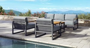 Pacific Aluminum Outdoor Sofa & Club Chair Set