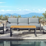 Pacific Aluminum Outdoor Sofa Set