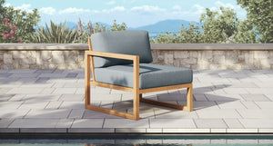 Pacific Teak Outdoor Sofa & Loveseat Set