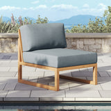 Pacific Teak Outdoor Armless Piece