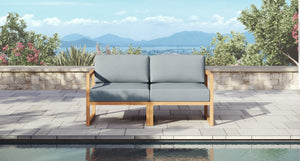 Pacific Teak Outdoor Loveseat
